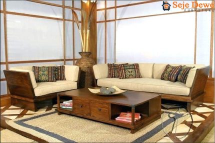 Modern Wood Living Room
