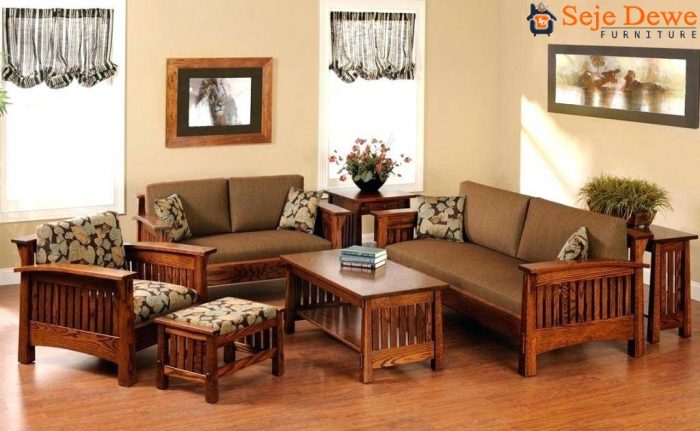 Modern Wood Living Room