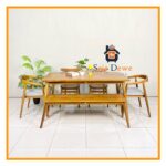 Set Meja Makan Jati Minimalist