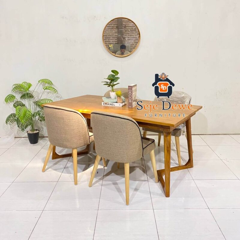 Meja Makan Jati modern