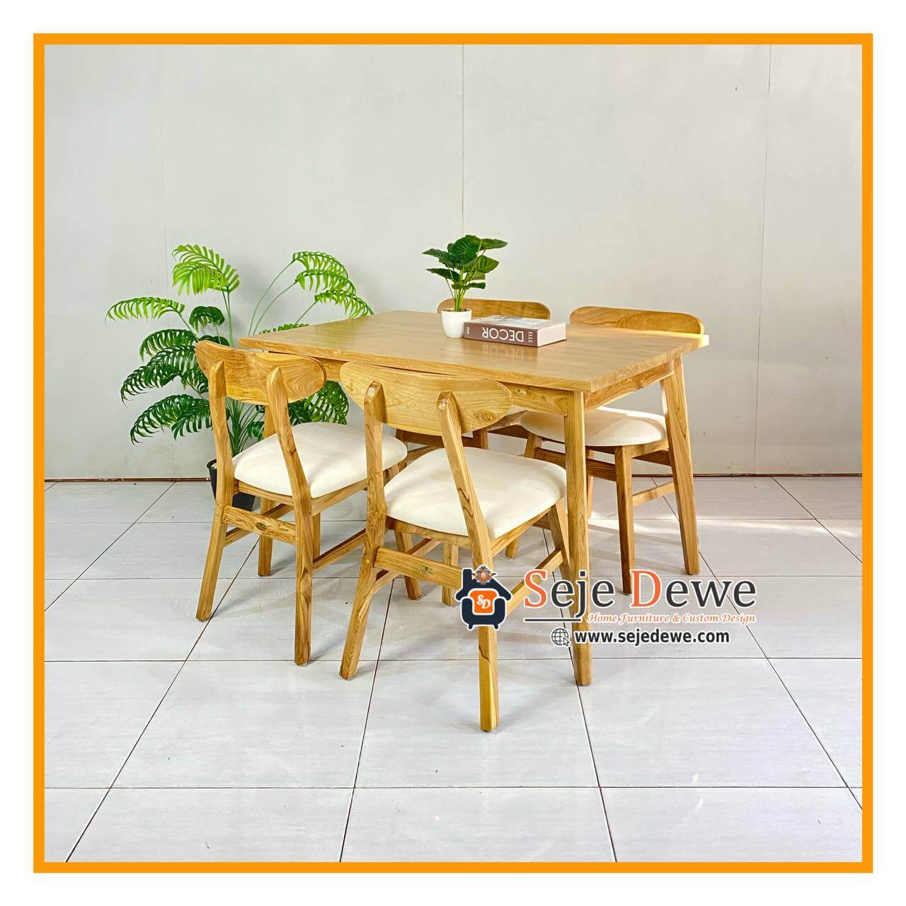 Meja makan set kursi ropan Meja makan set kursi ropan